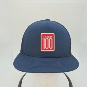 Trek 100 Navy Blue Mesh Trucker Hat Snapback Cap Men's One Size